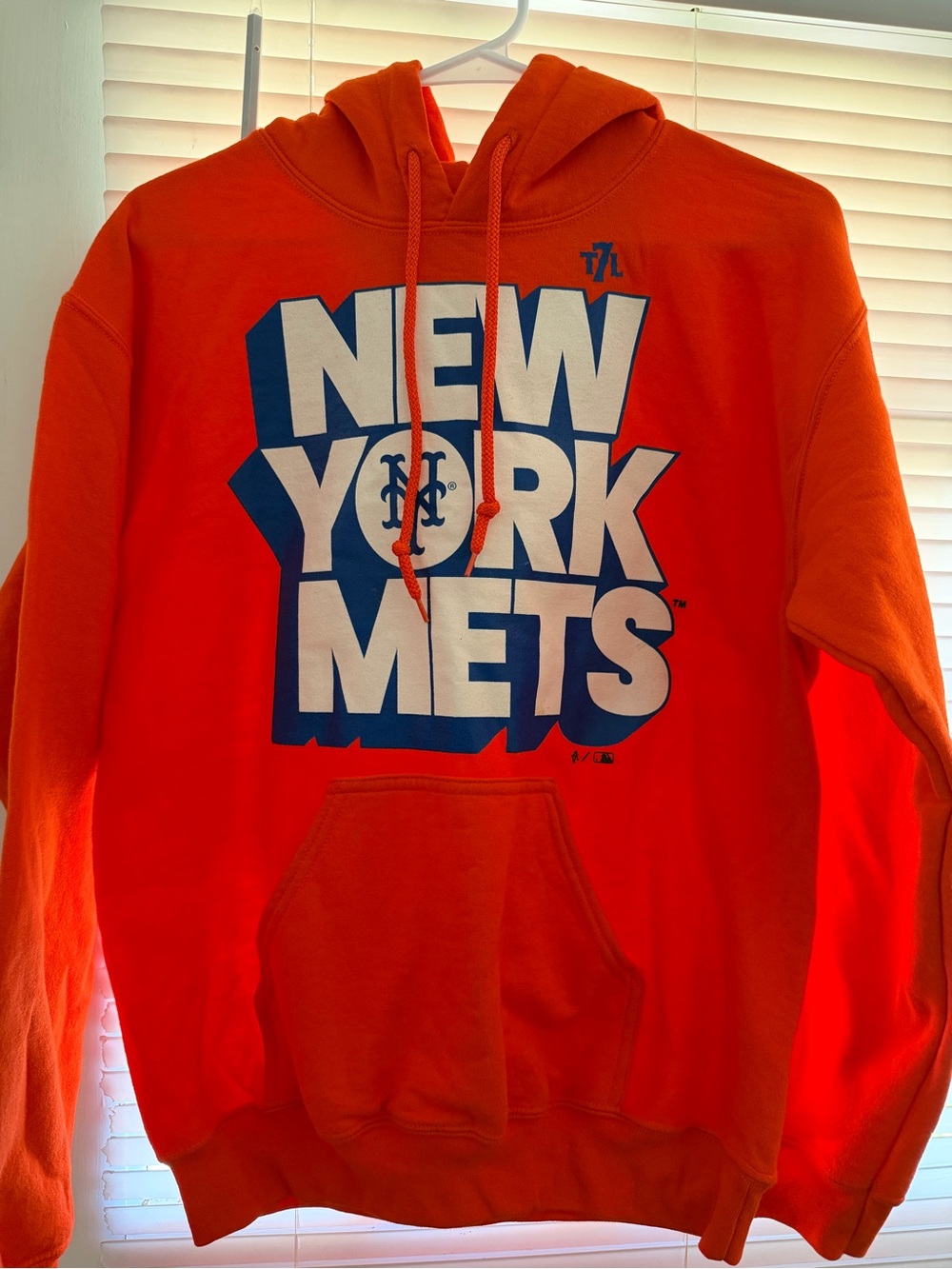 The 7 Line, New York Mets Orange Hoodie, Adult Small